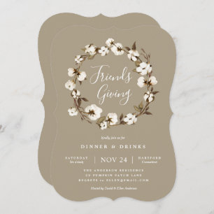 Invitation du Farmhouse Friendsgiving Party