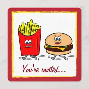 Invitation du Fast Food Party