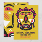 Invitation du Festival culturel tribal (Devant / Derrière)