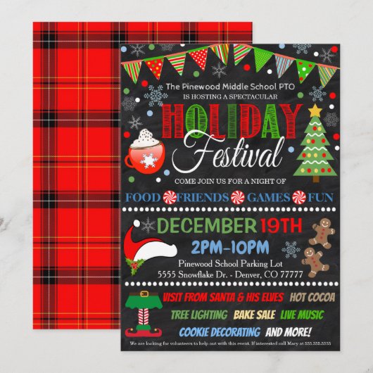 Invitation du Festival de Vacances (Devant / Derrière)