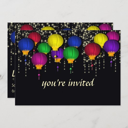 Invitation du Festival des Lanternes (Devant / Derrière)