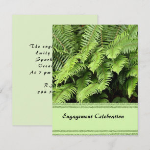 Invitation du Fiançailles de fougères exotiques