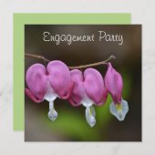 Invitation du Fiançailles du coeur saignant (Devant / Derrière)