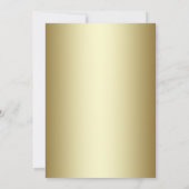 Invitation du Fiançailles Floral aux Roses blanche (Dos)