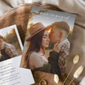 Invitation du Fiançailles Mariage photo Simple Scr