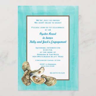 Invitation du fiançailles Oyster Roast Party