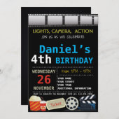 INVITATION DU FILM D'ANNIVERSAIRE (Devant / Derrière)