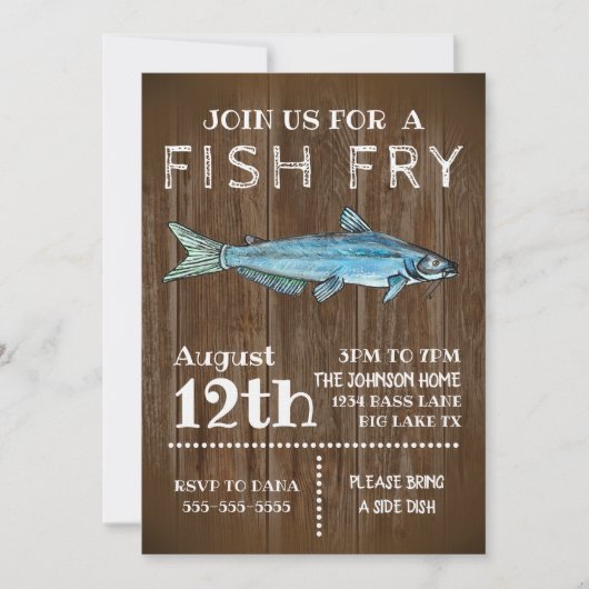 Invitation du Fish Fry Party (Devant)