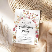 Invitation du fleur sauvage Arch Graduation Party
