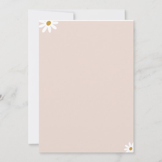 Invitation du fleur sauvage Bunny (Dos)