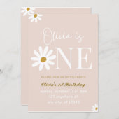 Invitation du fleur sauvage Bunny (Devant / Derrière)