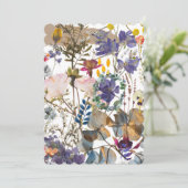 Invitation du fleur sauvage Collage (Debout devant)