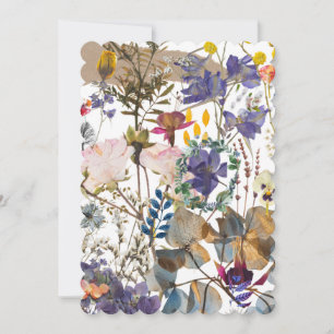 Invitation du fleur sauvage Collage