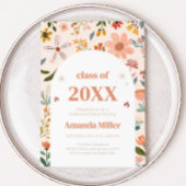 Invitation du fleur sauvage Graduation Party