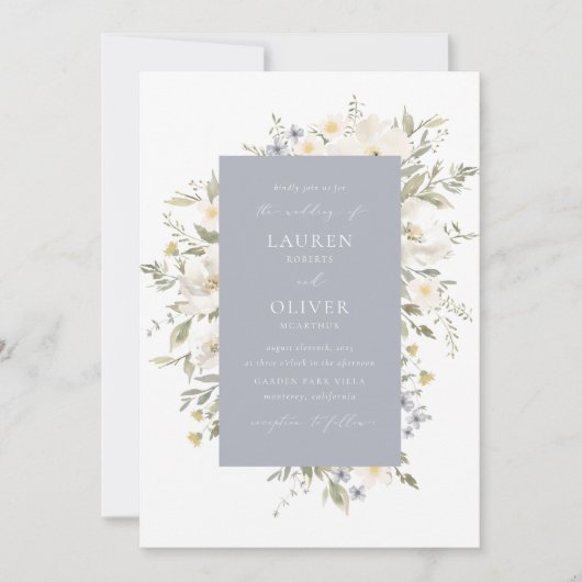 Invitation du fleur sauvage Romance (Devant)