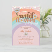 Invitation du Fleur sauvage Super Boho Baby shower (Debout devant)