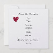 Invitation Du fond du cœur - SRF (Dos)