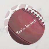 Invitation du Football Party (Devant / Derrière)