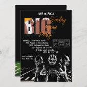 Invitation du Football Party (Devant / Derrière)