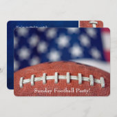 Invitation du Football Party (Devant / Derrière)