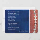 Invitation du Football Party (Dos)