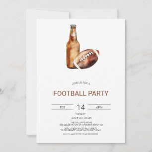 Invitation du Football Party, le grand Invitation