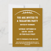 Invitation du Football Tailgating Party (Devant)