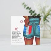 Invitation du French Denim Girl Graduation Party (Debout devant)