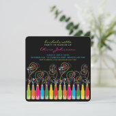 Invitation du Fun Bubbly Fête la Bachelorette Part (Debout devant)