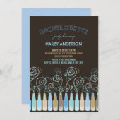 Invitation du Fun Bubbly Fête la Bachelorette Part (Devant / Derrière)