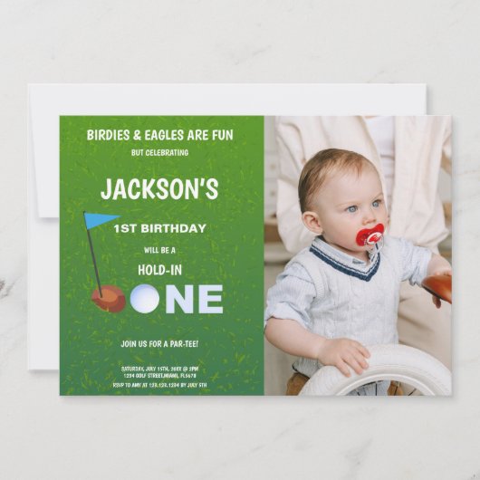 Invitation du Fun Custom Golf Party (Devant)