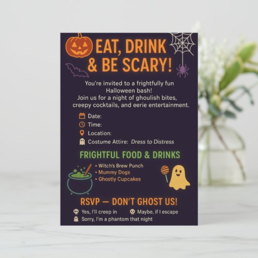 Invitation du Fun Halloween (Debout devant)