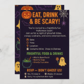 Invitation du Fun Halloween (Devant / Derrière)