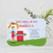 Invitation du Fun King of the Grill Barbecue Party (Debout devant)