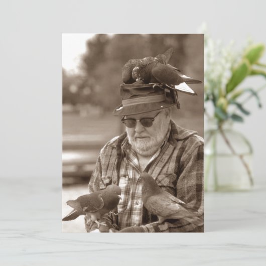 Invitation du Fun Pigeons Roost Man Retirement Par (Debout devant)