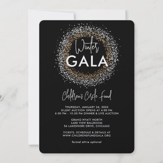 Invitation du gala de célébration (Devant)