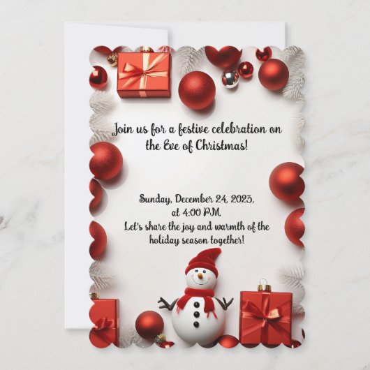 Invitation du gala de Noël (Devant)