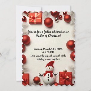 Invitation du gala de Noël