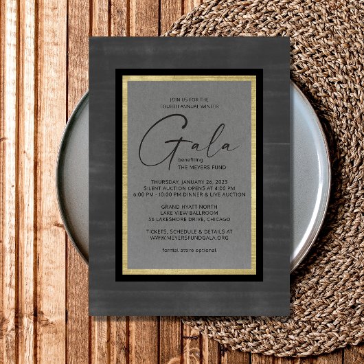 Invitation du gala moderne de Brooklyn