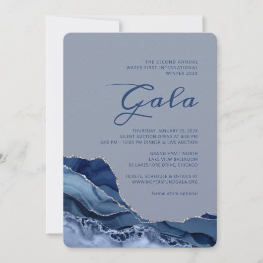Invitation du gala Ocean Agate (Devant)