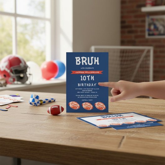 Invitation du garçon 10e anniversaire, argot moder