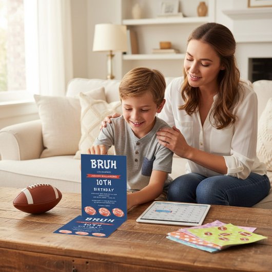 Invitation du garçon 10e anniversaire, argot moder