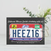 Invitation du garçon à l'Ohio pour le 16e annivers (Debout devant)