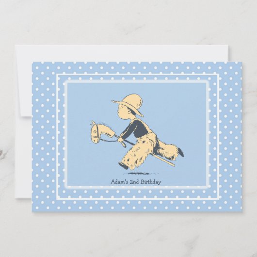 Invitation du garçon en jeu (Devant)