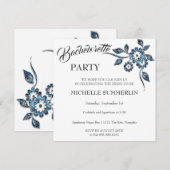 Invitation du Gem Floral Bachelorette Party (Devant / Derrière)