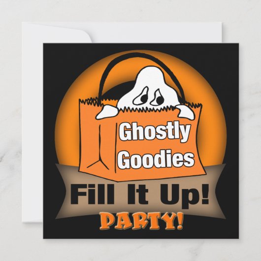 Invitation du Ghost Halloween Party (Devant)