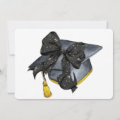 Invitation du Glamor Black/Gold Bow (Dos)