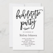 Invitation du Glimmer Bachelorette Party (Devant)