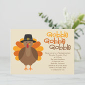 Invitation du Gobble Gobble Thanksgiving Party (Debout devant)