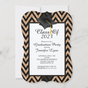 Invitation du Gold Black Graduation Party 2015 mod